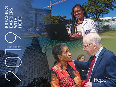 Cover Image of the 2019 HOPE Impact Report